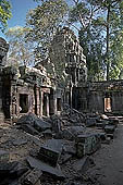 Ta Prohm temple - the south-west courtyard within the third and second enclosure